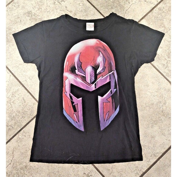 Tultex Marvel Youth Size Large Magneto Graphic Black T Shirt Fast Shipping - Picture 13 of 13